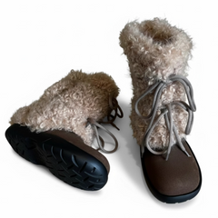 Fluffiga snöstövlar