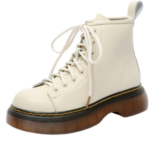 Nuvin™ Klassiska Fleecefodrade Platåstövlar