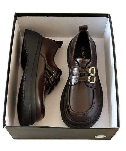 Nuvin™ Äkta läderskor med plattform