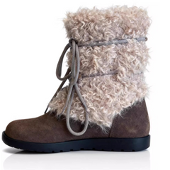 Fluffiga snöstövlar