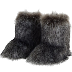 Nuvin™ Snökängor i Imitation Av Tvättbjörnspäls