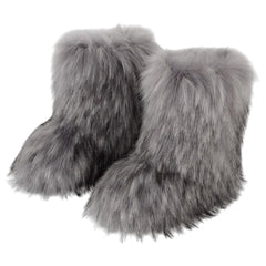Nuvin™ Snökängor i Imitation Av Tvättbjörnspäls