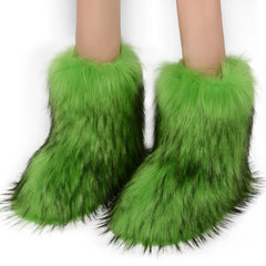 Nuvin™ Snökängor i Imitation Av Tvättbjörnspäls