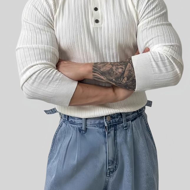 Nuvin™  Vertical Striped Knitwear